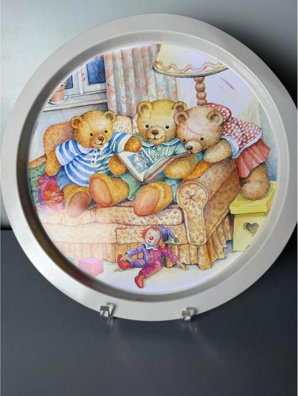 Cute metal Teddy Bear Tray